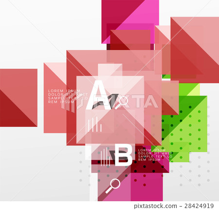 Square infographic banner. 28424919