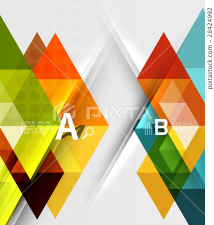 Triangle geometric infographic banner Triangle geometric infographic banner 28424992