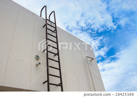 old stair industrial metal rusted to water tank old stair industrial metal rusted to water tank 28425389