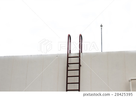 old stair industrial metal rusted to water tank 28425395