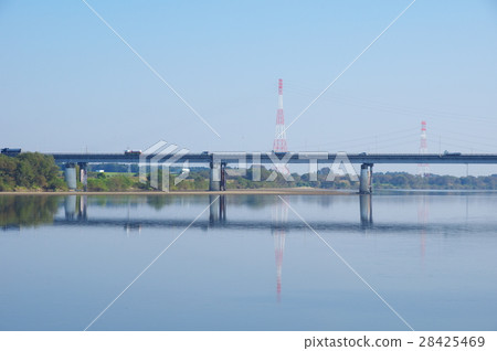 Sakai Bridge over the Tone River (Sakai Town, Ibaraki Prefecture / Noda City, Chiba Prefecture) 28425469