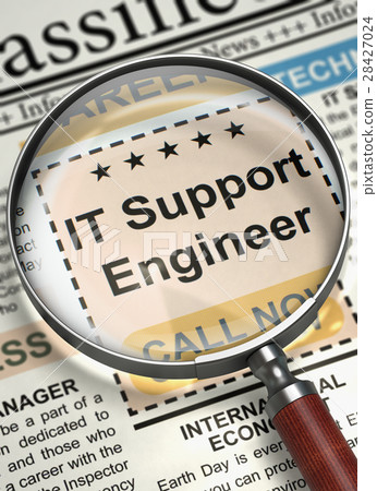 We're Hiring IT Support Engineer. 3D. We're Hiring IT Support Engineer. 3D. 28427024