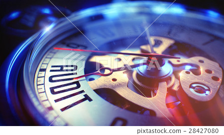 Audit - Phrase on Pocket Watch. 3D. Audit - Phrase on Pocket Watch. 3D. 28427080