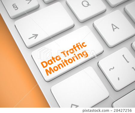 Data Traffic Monitoring - Inscription on White 28427256