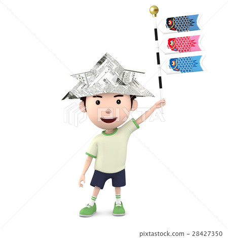 男孩用鯉魚飄帶03 28427350