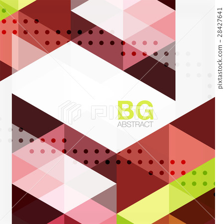 Triangle modern mosaic geometric template Triangle modern mosaic geometric template 28427641