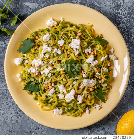 Homemade Zucchini Zoodles Pasta Homemade Zucchini Zoodles Pasta 28428259