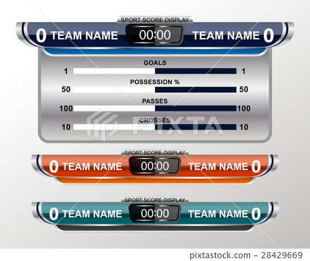 scoreboard template for football 28429669