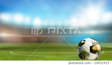 worldwide soccer ball football 3d render 28432415