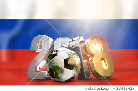 2018 russia flag silver gold ball symbol 28432422