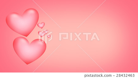 hearts background 3d render 28432463
