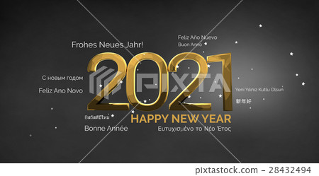 multilingual happy new year 3d render background multilingual happy new year 3d render background 28432494