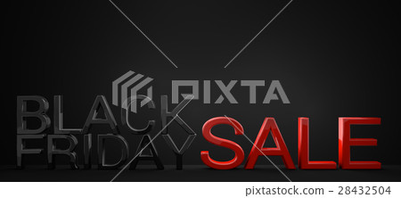 black friday sale red black 3d render black friday sale red black 3d render 28432504