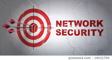 Protection concept: target and Network Security on Protection concept: target and Network Security on 28432704