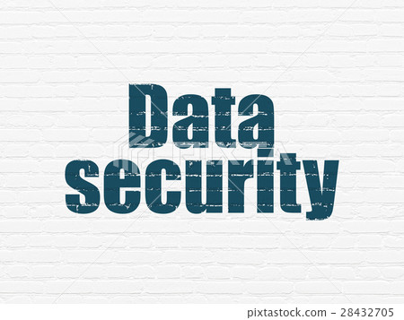 Safety concept: Data Security on wall background Safety concept: Data Security on wall background 28432705