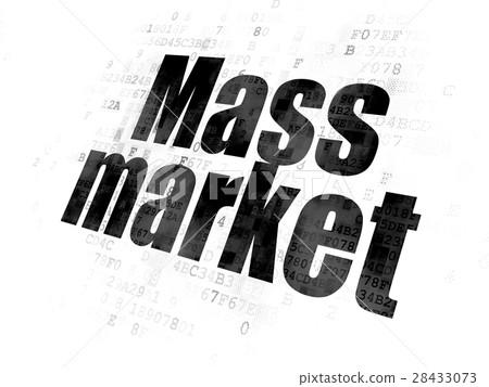 Advertising concept: Mass Market on Digital Advertising concept: Mass Market on Digital 28433073