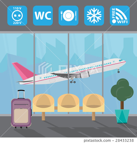 Airport with infographic elements templates 28433238