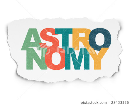Science concept: Astronomy on Torn Paper Science concept: Astronomy on Torn Paper 28433326