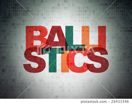 Science concept: Ballistics on Digital Data Paper Science concept: Ballistics on Digital Data Paper 28433346
