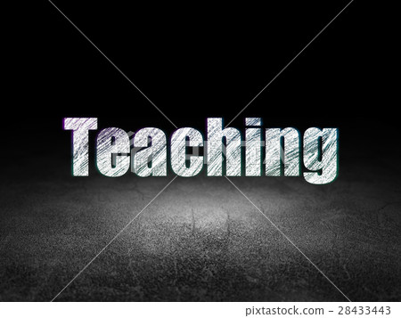 Studying concept: Teaching in grunge dark room 28433443