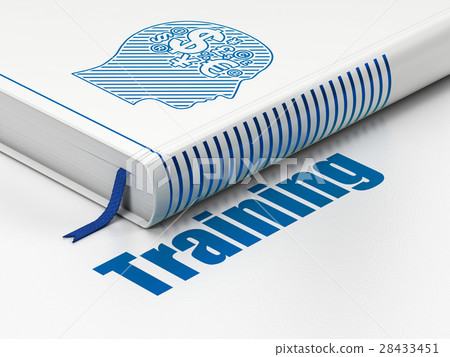 Studying concept: book Head With Finance Symbol 28433451