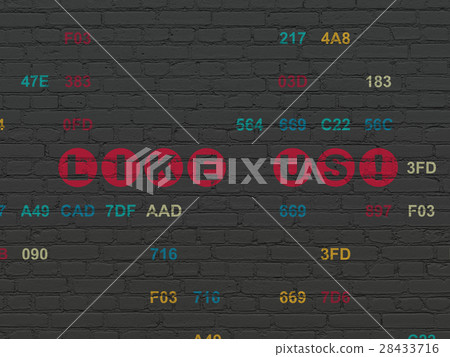 Social media concept: Like us! on wall background Social media concept: Like us! on wall background 28433716