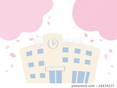 學校和櫻花 28434227
