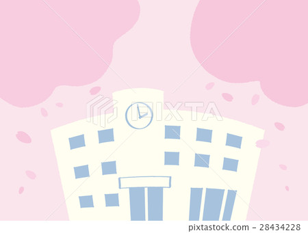學校和櫻花 28434228
