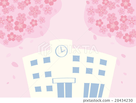 學校和櫻花 28434230