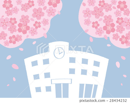 學校和櫻花 28434232
