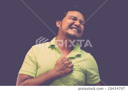Asia man pain from disease heart attack 28434797