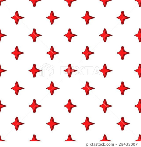 Four pointed star pattern, cartoon style 28435007