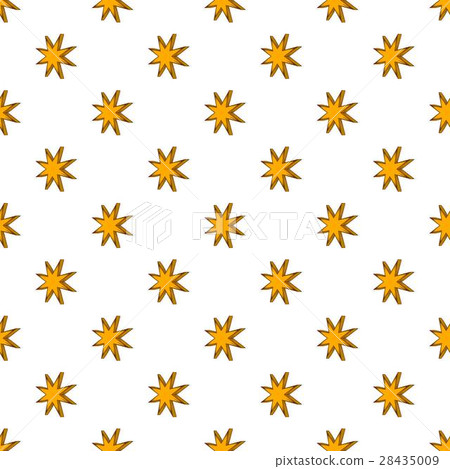 Eight pointed star pattern, cartoon style 28435009