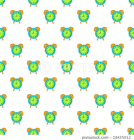 Alarm clock pattern, cartoon style 28435012
