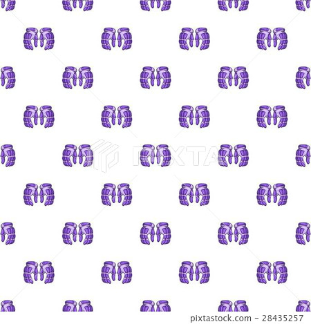 Hockey gloves pattern, cartoon style Hockey gloves pattern, cartoon style 28435257