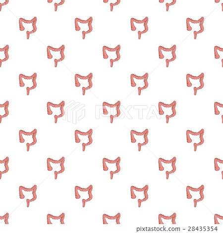 Intestine pattern, cartoon style 28435354