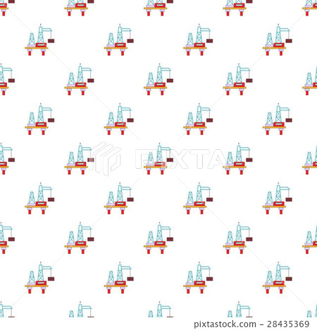 Oil pump pattern, cartoon style Oil pump pattern, cartoon style 28435369