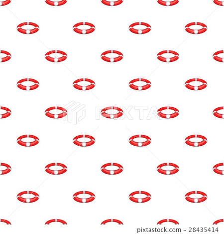 Lifebuoy pattern, cartoon style Lifebuoy pattern, cartoon style 28435414