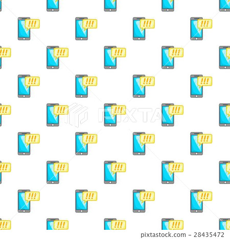 Phone with exclamation speech bubble pattern Phone with exclamation speech bubble pattern 28435472