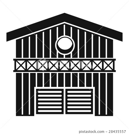 Barn for animals icon, simple style 28435557