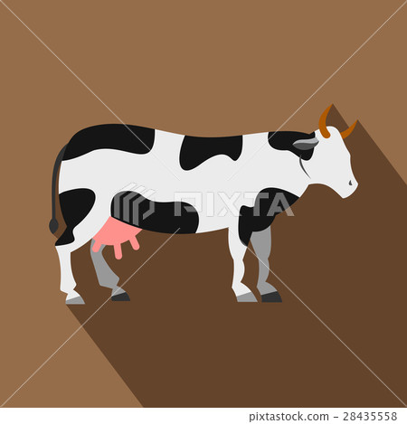 Cow icon, flat style Cow icon, flat style 28435558