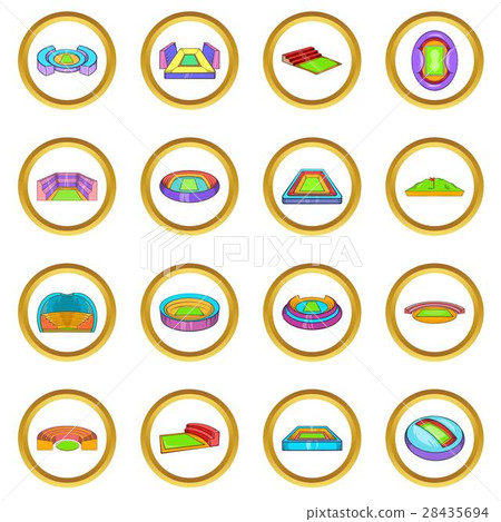 Stadium vector set, cartoon style 28435694