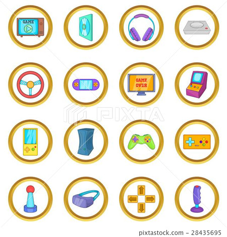 Video game vector set, cartoon style 28435695