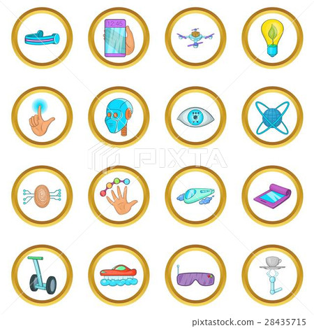 New technologies vector set, cartoon style New technologies vector set, cartoon style 28435715
