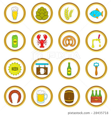 Beer vector set, cartoon style 28435718