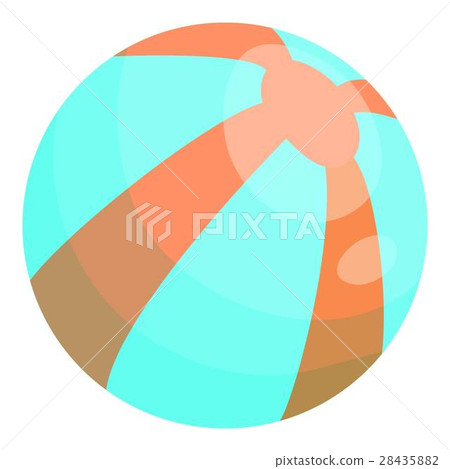 Ball icon, cartoon style 28435882