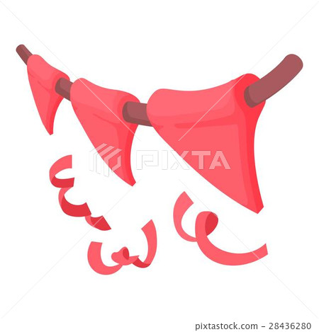 Flags icon, cartoon style 28436280