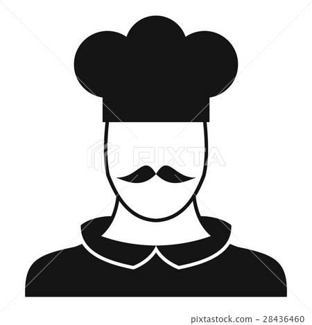 Male chef cook icon, simple style 28436460