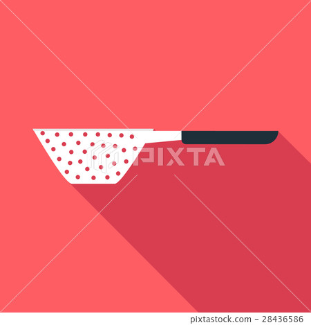Small colander icon, flat style 28436586