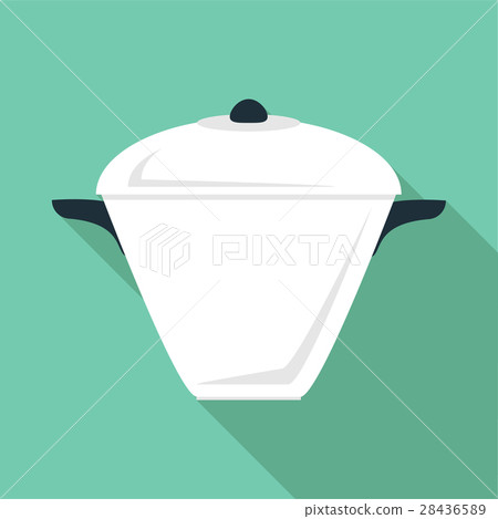 High pan icon, flat style High pan icon, flat style 28436589
